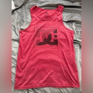 DC Heather Red Tri-Blend Tank